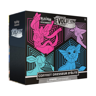 Coffret Dresseur d'Élite Évolution Céleste - Nymphali, Mentali, Givrali & Aquali