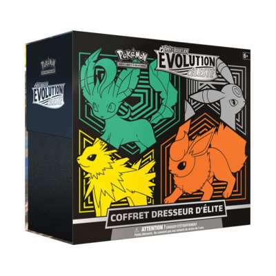 Coffret Dresseur d'Élite Évolution Céleste - Phyllali, Noctali, Voltali & Pyroli