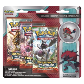 Blister 3-Pack de Impulsion TURBO: Zoroark Collector's Pin
