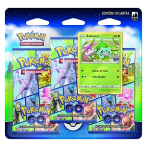 Blister 3-Pack de Pokémon GO: Bulbizarre