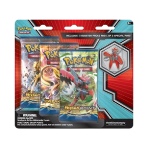 Blister 3-Pack de Rupture TURBO: Mega Scizor Pin